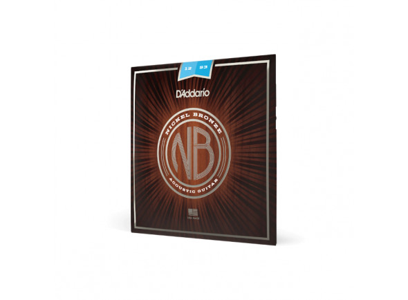D'Addario NB1253 12-53 Light, Nickel Bronze Acoustic Guitar Strings D'Addario NB1253 12-53 Light, Nickel Bronze Acoustic Guitar Strings
